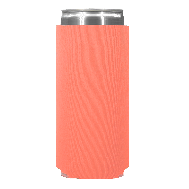 Foam Slim Can - One Color, Single Side Print