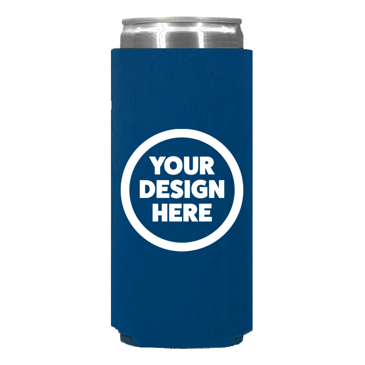Foam Slim Can - One Color, Single Side Print