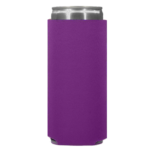 Foam Slim Can - One Color, Single Side Print