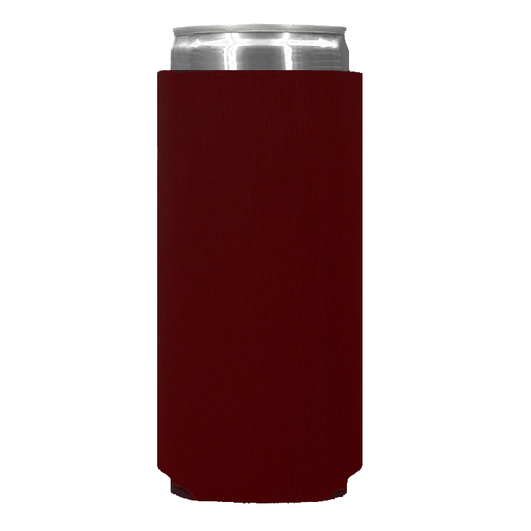Foam Slim Can - One Color, Single Side Print
