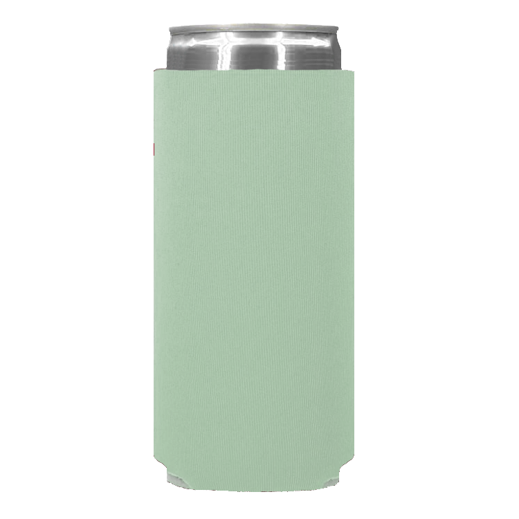 Foam Slim Can - One Color, Single Side Print