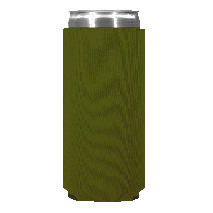 Foam Slim Can - One Color, Single Side Print