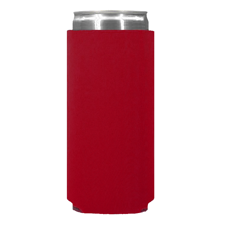 Foam Slim Can - One Color, Single Side Print