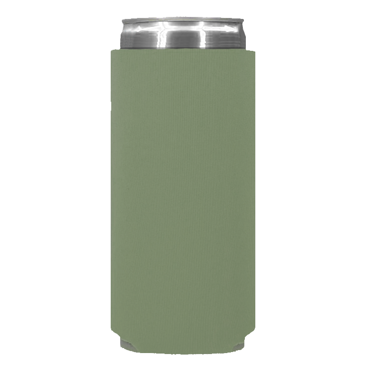 Foam Slim Can - One Color, Single Side Print