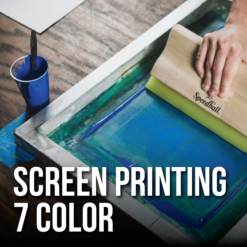 Screen Print - Full Front - 5 Day Production Black Ink/White Tee