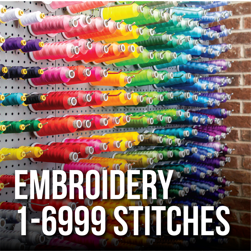 EMBROIDERY - 1-6999 Stitches Front